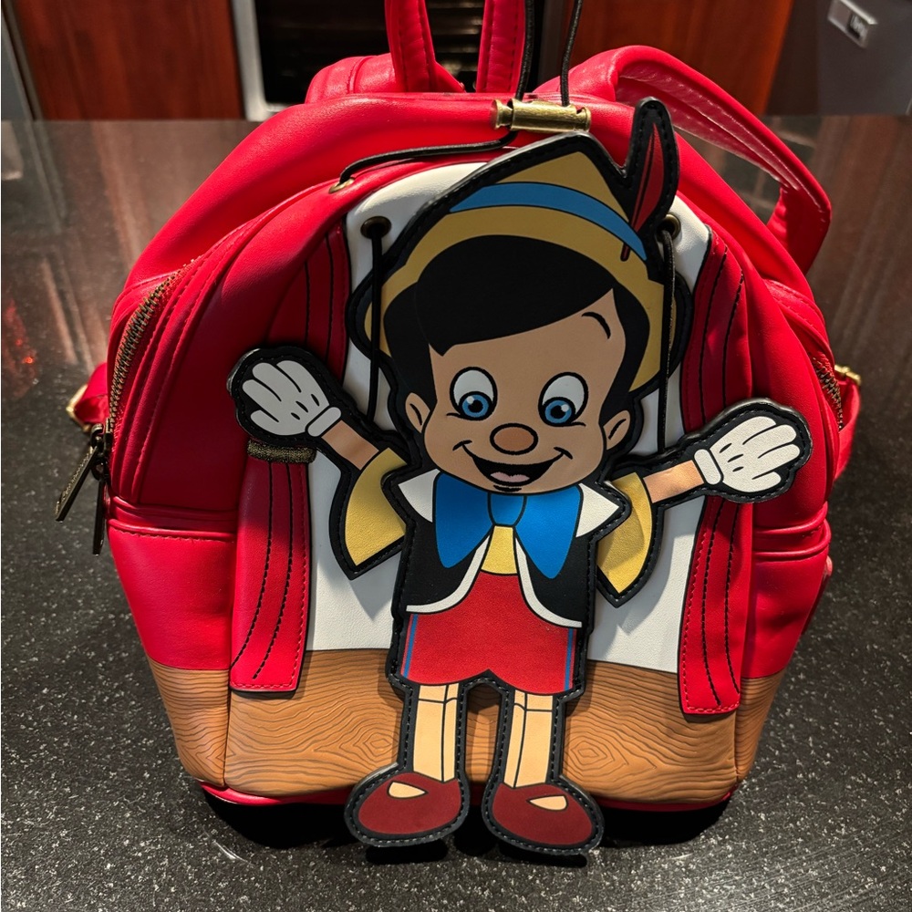 Red Pinocchio Backpack Loungefly